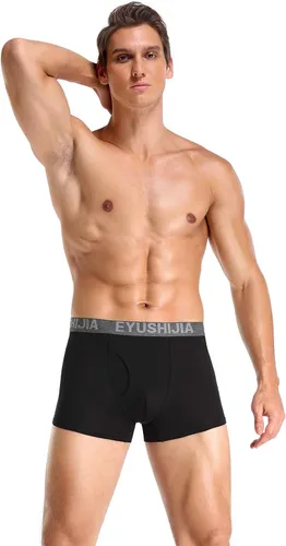 Miniatura 6 de Calzoncillos tipo bóxer de fibra bambú para hombre (4 unidades)