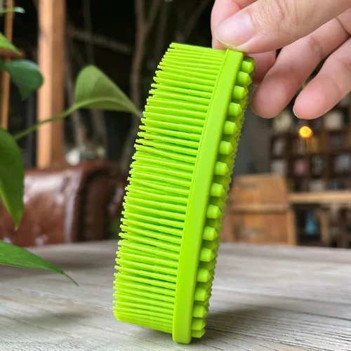 Miniatura 6 de Cepillo sensorial prémium para niños o autismo, limpiador corporal de silicona suave, cepillos sensoriales 2 en 1 para terapia ocupacional, esponja