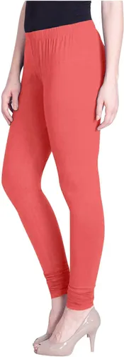Miniatura 9 de ladyline Leggings Churidar elásticos de algodón para mujer Extra largos de longitud completa de cintura alta Talla regular y grande Pantalones