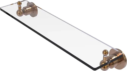 Miniatura 33 de Allied Brass AP-1/16 Astor Place - Estante de cristal con bordes biselados, color negro mate Mate negro
