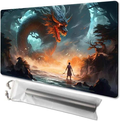 Miniatura 29 de MTG - Tapete de juego de tamaño 24 x 14 pulgadas, impresión antideslizante, ideal para entusiastas de los juegos de cartas, tapete de juego TCG