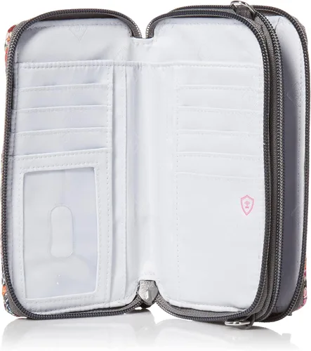 Miniatura 3 de Vera Bradley - Bolsa cruzada de algodón todo en uno con protección de interferencia de radiofrecuencia