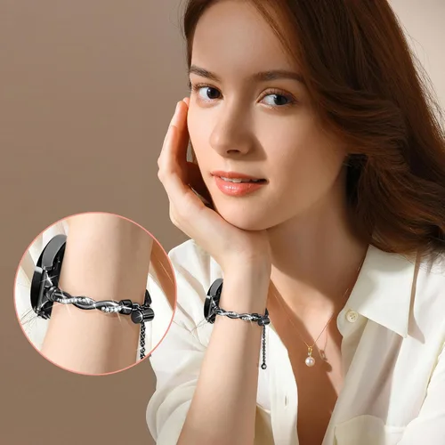 Miniatura 6 de Correa brillante de 0.787 in Galaxy Watch 7 6 5 4 FE para Samsung Galaxy Watch 7 6 5 4 Band 1.575 in 1.732 in, pulsera delgada y elegante para mujer