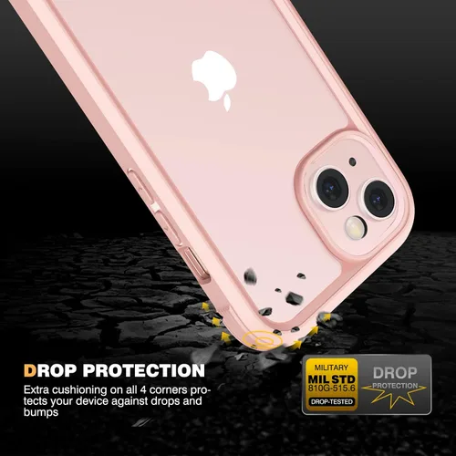 Miniatura 408 de Diaclara Funda diseñada para iPhone 16, mejorada [protección completa de la cámara], carcasa resistente de cuerpo completo con protector de pantalla