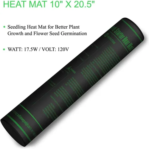 Miniatura 3 de iPower GLHTMTSX2-A - Paquete de 2 alfombrillas de 10 x 20.5 pulgadas, duraderas, impermeables, para plántulas, almohadillas de iniciación
