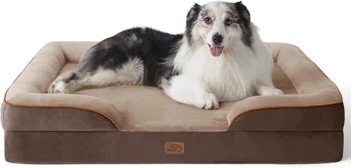 Miniatura 84 de Bedsure Cama ortopédica XL para perros extragrandes, cama lavable para perros y gatos, impermeable, cómodo sofá para perros con funda extraíble