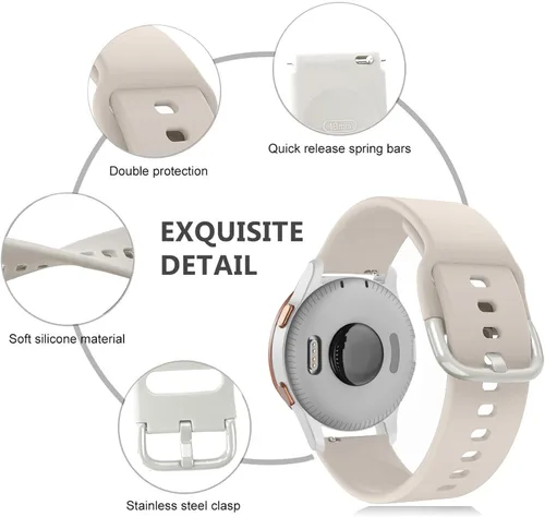 Miniatura 2 de Bandas compatibles con Garmin Venu SQ/Venu Sq 2/Venu Smart Watch, silicona suave, sin decoloración, estampado floral, banda de repuesto para Garmin