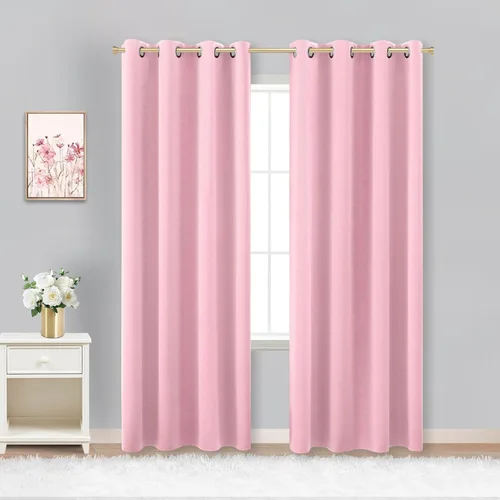 Miniatura 91 de Cortinas opacas de 72 pulgadas extra anchas para dormitorio, puerta corrediza de vidrio y patio, 2 paneles con ojales para oscurecer ventana grande