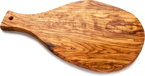 Miniatura 9 de Forest Decor Tabla de servir de madera de olivo, tabla de quesos de madera, tabla de servir con asa, tabla de charcutería de cocina tallada a mano