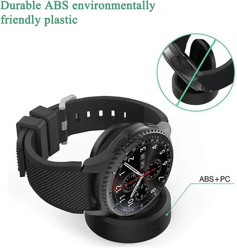 Miniatura 5 de Cargador de reloj para Samsung Gear S2, base de carga con cable de carga micro USB, para Smausng Gear S3 S2 Classic, S3 Frontier, S4 Smart Watch