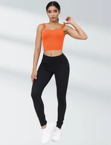 Miniatura 5 de LUYAA Sujetadores deportivos de entrenamiento para mujer, sin espalda, acolchados, para yoga, ombliguera, espalda baja, brasier para gimnasio
