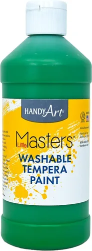Miniatura 49 de Handy Art Little Masters - Pintura al temple lavable, turquesa, botella de 128 onzas, brillante y mezclable, alta opacidad, colores lavables