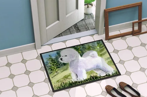 Miniatura 4 de Caroline's Treasures SS8900MAT - Felpudo Bichon Frise de 18 x 27 pulgadas, para interiores y exteriores, para entrada, antideslizante, lavable