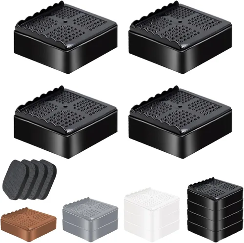 Miniatura 9 de Elevadores de Muebles Resistentes Elevadores de Cama Ajustables Bloques de Elevación 4, 3, 2 pulgadas para Sofá, Sillón, Mesa, Escritorio, Patas