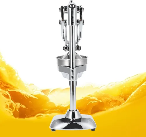 Miniatura 4 de Fdit Exprimidor manual de grado comercial, acero inoxidable 304 resistente y prensa de cítricos de hierro fundido para naranjas, limones, granadas