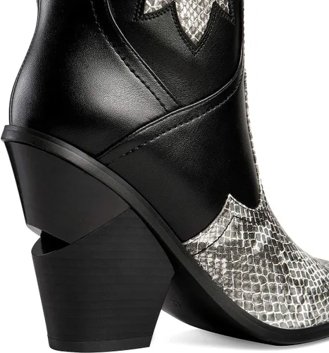 Miniatura 3 de ANN CREEK 'Boma' Botas de dos tonos con tacón alto en capas