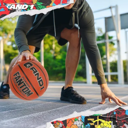 Miniatura 5 de AND1 Fantom Rubber Basketball: Official Regulation Size 7 (29.5 inches) - Deep Channel Construction Streetball, Made for Indoor Outdoor Basketball
