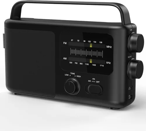 i-box Tono, radio portátil, radio AM FM, radio despertador, radio retro, radio FM, radio con batería o red eléctrica, radio enchufable, mejor