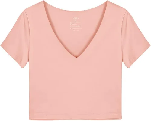 Miniatura 4 de REORIA Camisetas cortas de manga corta con cuello redondo y sexy para mujer Y2K