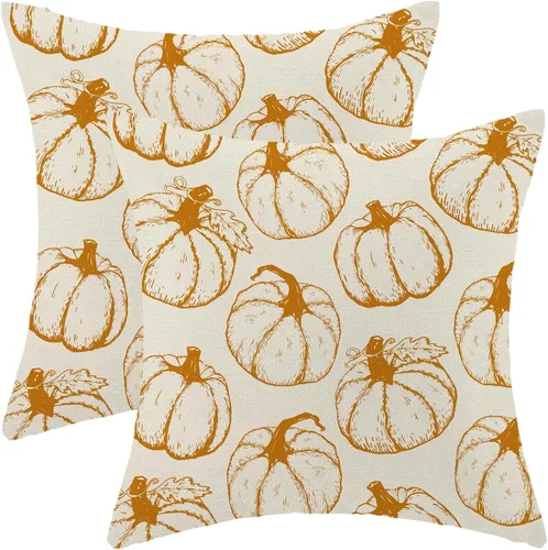 Miniatura 53 de CXMEIFLY Juego de 2 fundas de almohada de Pascua de 18 x 18 pulgadas para decoración vintage de conejo, con lazo de primavera, conejo, para Pascua02
