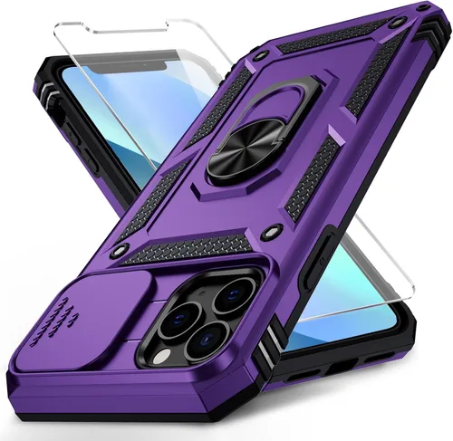 Miniatura 7 de Funda para iPhone 11 Pro con cubierta para lente de cámara, protector de pantalla HD, protección contra caídas de grado militar de 10 pies, soporte