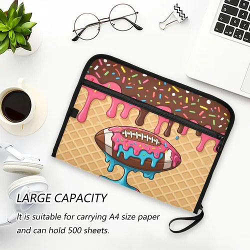 Miniatura 6 de Gredecor 13 Pockets File Folder Organizer A4/Letter Water Resistant Document Bag with Zipper Filing Folder Expanding File Pouch Storage for School