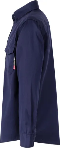 Miniatura 2 de KONRECO Camisas FR para hombre, 6.5 onzas, ligeras, uniformes de trabajo, resistentes al fuego, para soldar, repelente al agua y a las manchas