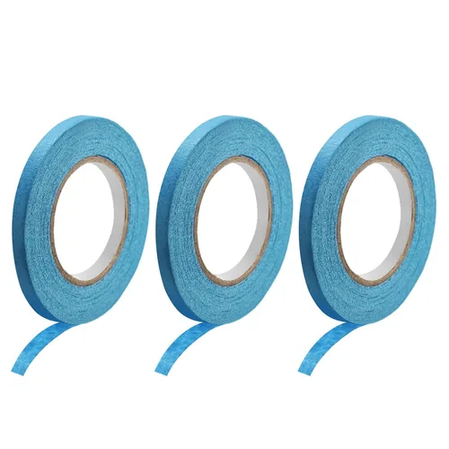 DMiotech 3 rollos de cinta adhesiva de 0.28 pulgadas x 21 yardas para manualidades, etiquetado, decoración de bricolaje, color azul claro