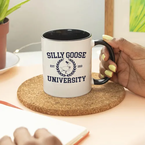 Miniatura 5 de YouNique Designs Silly Goose University - Taza de café de 11 onzas, regalos para papá de parte de la hija, regalos de elefante blanco para adultos