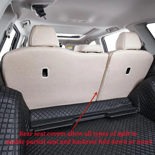 Miniatura 4 de coverdream Fundas de asiento con ajuste personalizado para Toyota RAV4 Limited, XLE, SE, Platinum, Adventure 2013 2014 2015 2016 2017 2018