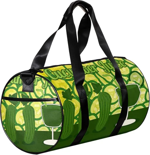 Miniatura 3 de Healthy Green Cucumber Juice Sports Duffel Bag Travel Tote Carry on Weekender Gym Overnight Bag for Men & Women