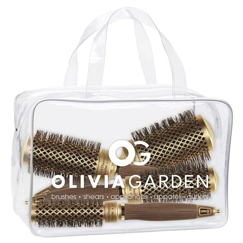 Miniatura 13 de Olivia Garden NanoThermic - Cepillo térmico redondo de cerámica + iones para el cabello, no eléctrico, cepillo profesional para cabello normal a