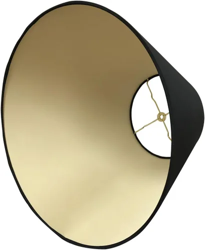 Miniatura 4 de Royal Designs Deep Empire - Pantalla de lámpara de tapa dura, color negro, 8 x 14 x 11 pulgadas