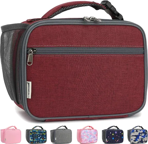 Miniatura 26 de GYEUKHAM Lonchera Aislada para la Escuela, Bolsas de Almuerzo Térmicas Reutilizables Duraderas Congelables para Niños Niñas Hombres Mujeres - azul