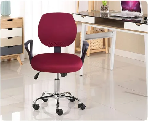 Miniatura 2 de TOPINCN Funda elástica para silla de oficina, funda universal para silla de computadora con parte inferior elástica, protector de silla