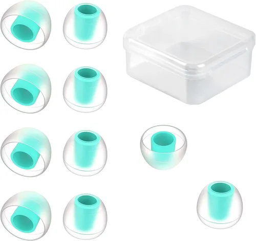 Miniatura 12 de 3 pares de CCZ ZT01 Puntas de silicona para auriculares, Kinboofi puntas de silicona suave para IEM, puntas de repuesto duraderas para auriculares