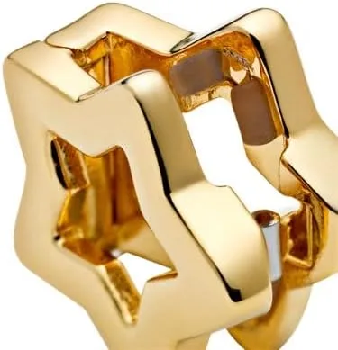 Miniatura 4 de Pandora Reflexions 767544 - Abalorio con diseño de estrella, chapado en oro de 18 quilates, diseño de reflejos
