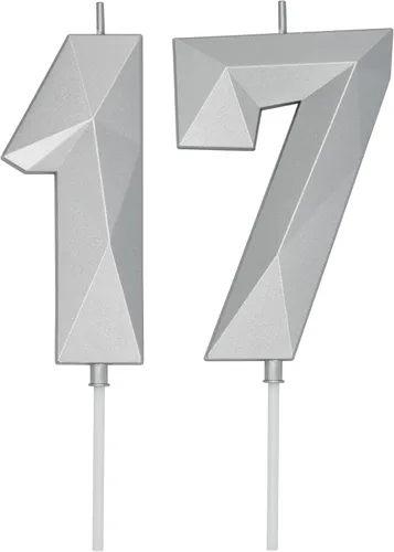 Miniatura 172 de DERVENTA Velas de cumpleaños con números grandes, 3D, color rosa, 3.7 pulgadas, decoración para tartas de fiesta, 1 pieza (número 3 rosa)