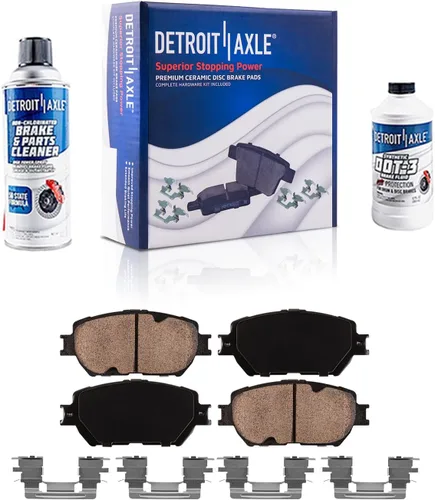 Miniatura 78 de Detroit Axle - Pastillas de Freno Delantero para Mercedes- Benz C230 C250 C300 SLK250, Pastillas de Freno Cerámica w/Reemplazo de Hardware