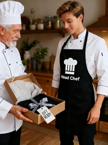 Miniatura 8 de Delantales personalizados para hombres y mujeres con bolsillos, paquete de 5 a 500 unidades, delantales ajustables personalizados