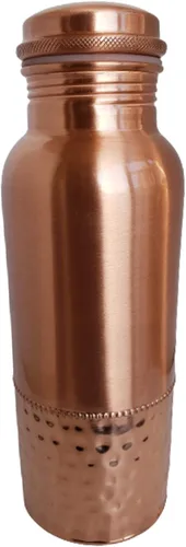 Miniatura 8 de A American Ayurveda - Botella de agua de cobre 100% puro, 20 onzas, sin articulaciones, a prueba de fugas, vaso, frasco, yoga, beneficios