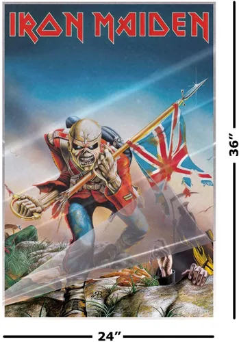Miniatura 2 de POSTER STOP ONLINE Iron Maiden - Póster musical (trooper) (tamaño: 24 x 36 pulgadas) (póster laminado)