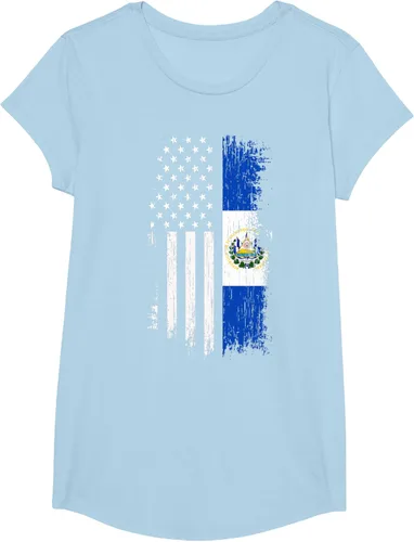 Miniatura 20 de Camiseta de la bandera de Estados Unidos salvadoreño - Camiseta de El Salvador USA