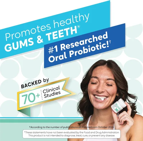 Miniatura 4 de BioGaia Prodentis Probióticos orales Promueve encías y dientes saludables Defiende contra el mal aliento y problemas dentales Mejora