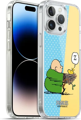 Miniatura 244 de Head Case Designs Funda de gel con licencia oficial de Peanuts Snoopy & Woodstock Halfs and Laughs [protección de grado militar] compatible