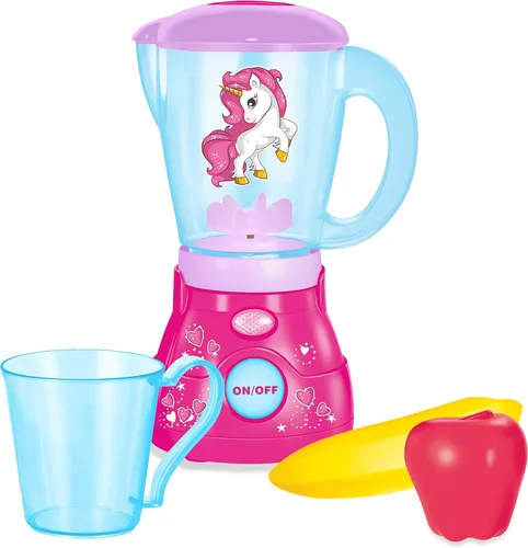 Miniatura 2 de Toy Chef Electrodomésticos de cocina Play – Licuadora premium para niños – Accesorios de cocina rosa con temática de unicornio – Regalo genial