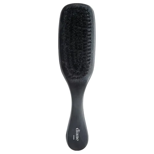 Cepillo de cerdas de jabalí Diane de onda curva para hombres y mujeres - Negro, cerdas suaves para cabello fino a medio - Uso para desenredar,
