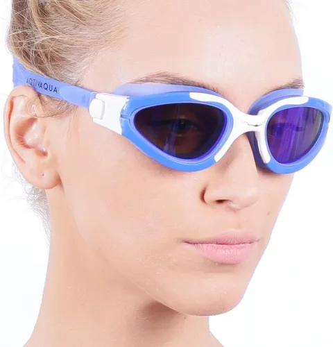 Miniatura 6 de AqtivAqua Gafas de natación PDX de visión amplia para adultos, hombres y mujeres, antivaho sin fugas