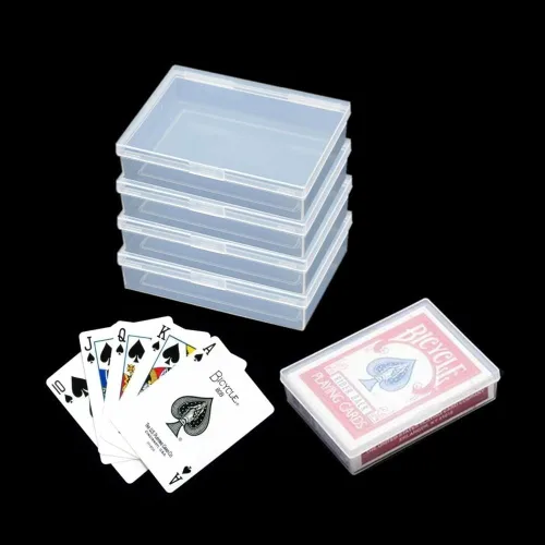 Miniatura 5 de Estuche para cartas de juego de 12 piezas, caja de almacenamiento, soporte para tarjetas bancarias, tarjetas de visita, tarjetas de juego