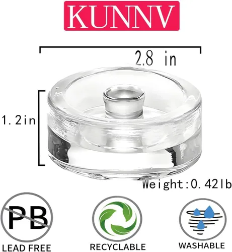 Miniatura 3 de Kit de fermentación de tarro de masón, libra de chucrut + 4 pesos de vidrio y 8 tapas de fermentación para frascos Mason de boca ancha, excluyendo